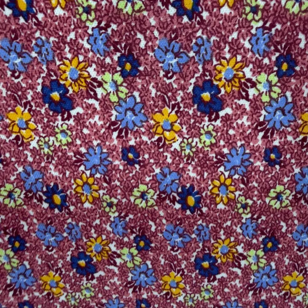 J. Crew Pink Floral Short Sleeve Polo Shirt Sz Large